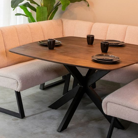 Eettafel Blake | Bruin Mangohout