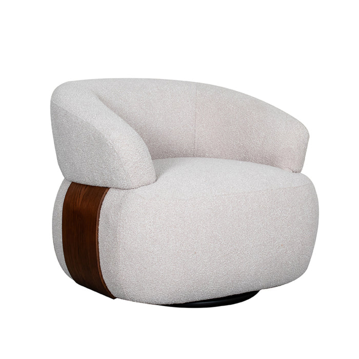 Fauteuil Valenza | Naturel Boucle | Walnoot Eiken