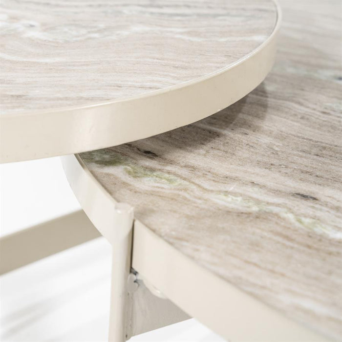 Salontafel Sib | Beige Marmer