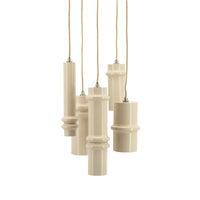 Hanglamp Cylin| Beige Metaal