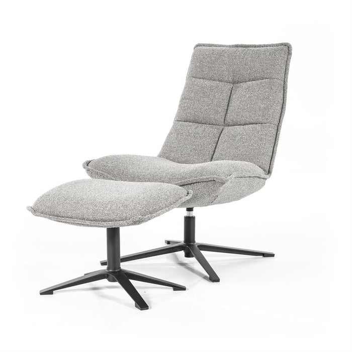 Relaxfauteuil Marcus | Grijs Polyester