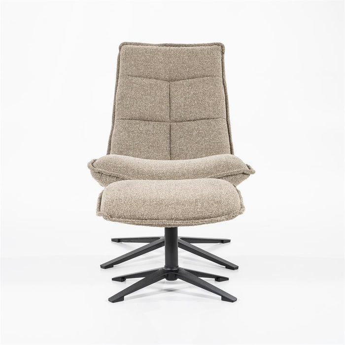 Relaxfauteuil Marcus | Beige Polyester