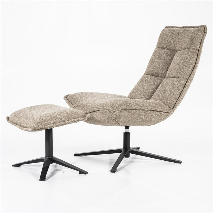 Relaxfauteuil Marcus | Beige Polyester