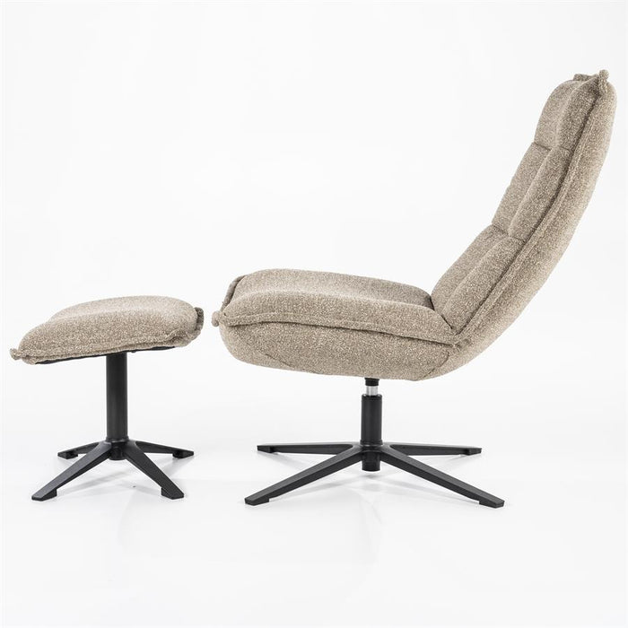 Relaxfauteuil Marcus | Beige Polyester