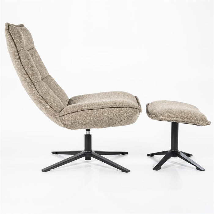 Relaxfauteuil Marcus | Beige Polyester