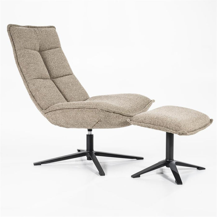 Relaxfauteuil Marcus | Beige Polyester