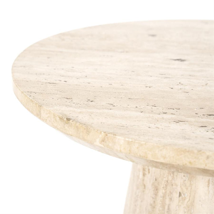 Salontafel Aime | Beige Travertin | Rond