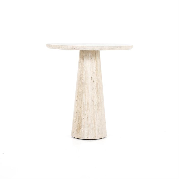 Eettafel Aime | Beige Travertin | Rond