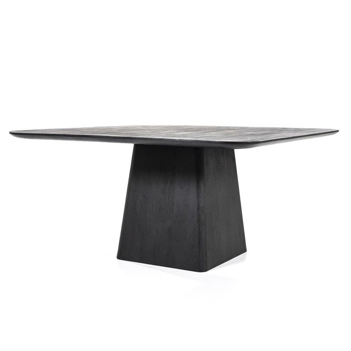 Eettafel Aron | Zwart Mangohout | Vierkant