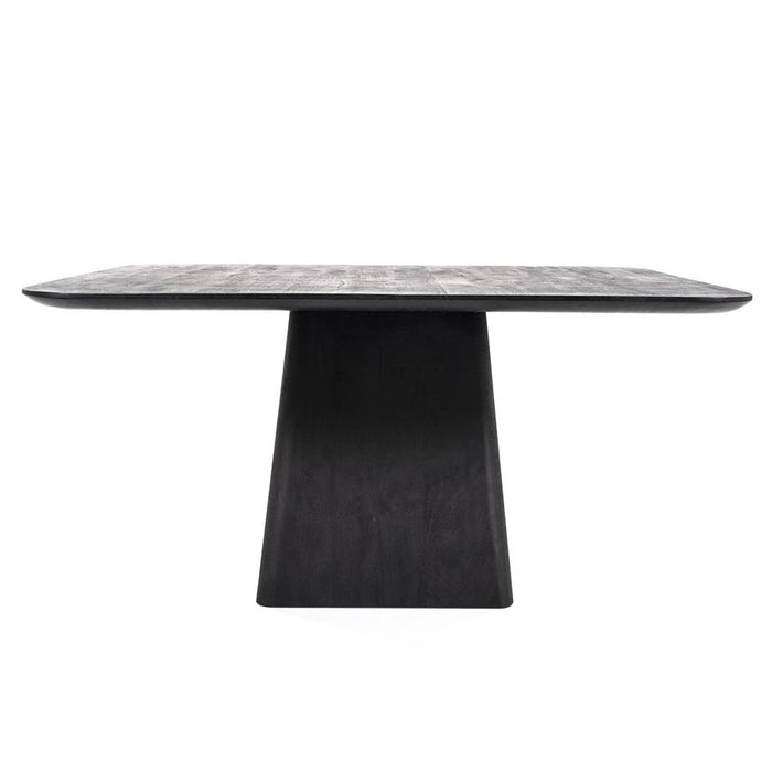 Eettafel Aron | Zwart Mangohout | Vierkant