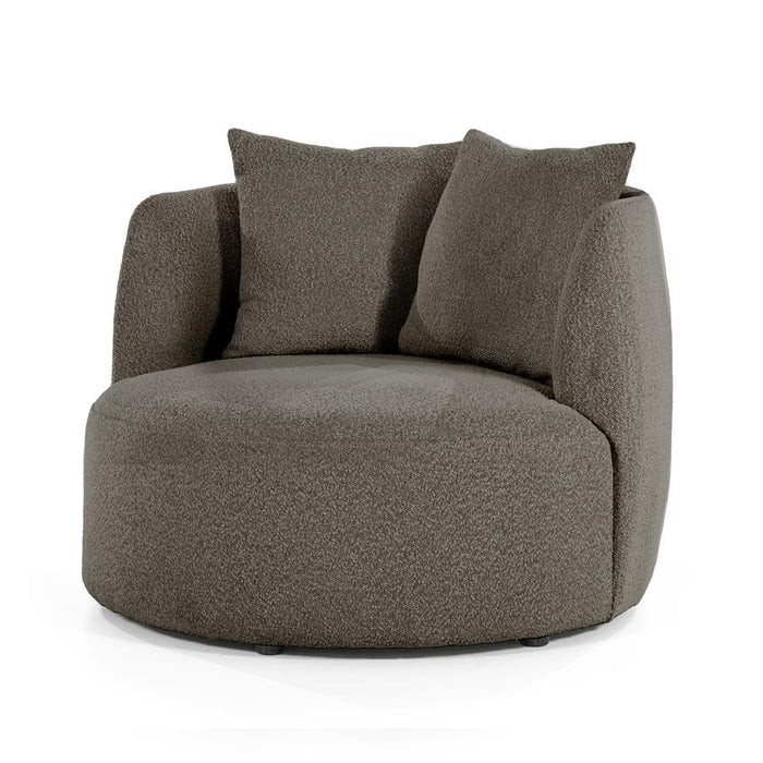 Fauteuil Louis | Bruin Stof