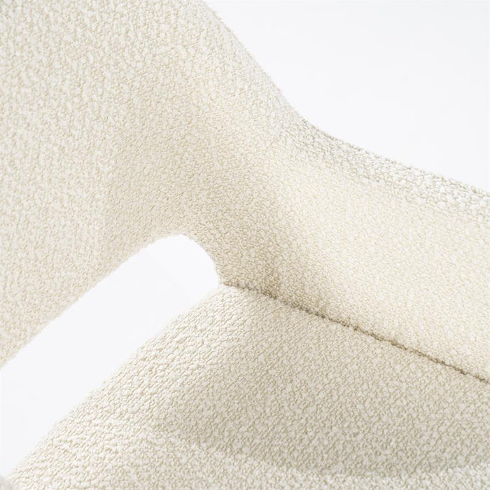 Eetkamerstoel Fabio | Beige Stof | Met Armleuning