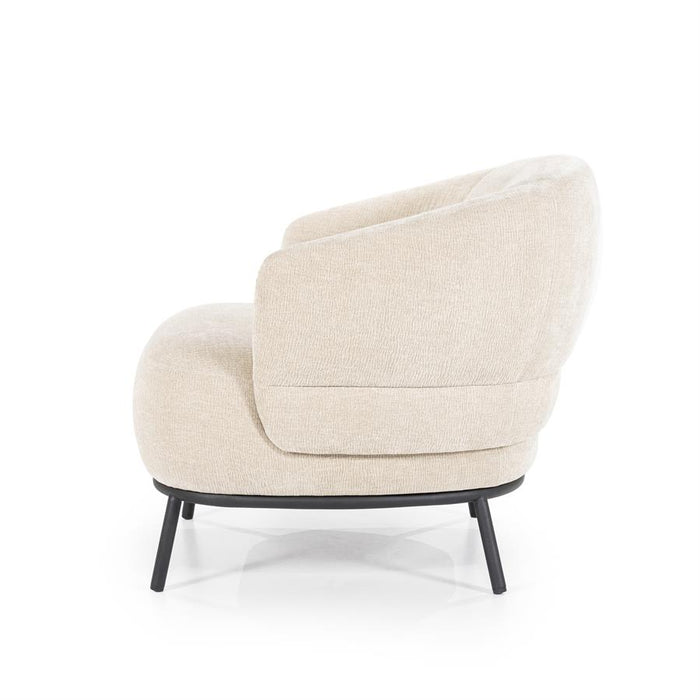 Fauteuil David | Taupe Polyester | Met Armleuning