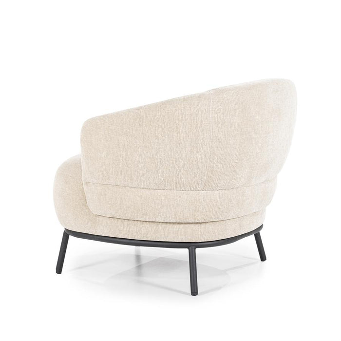 Fauteuil David | Taupe Polyester | Met Armleuning