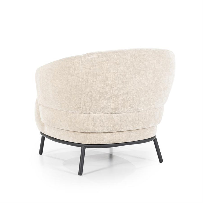 Fauteuil David | Taupe Polyester | Met Armleuning