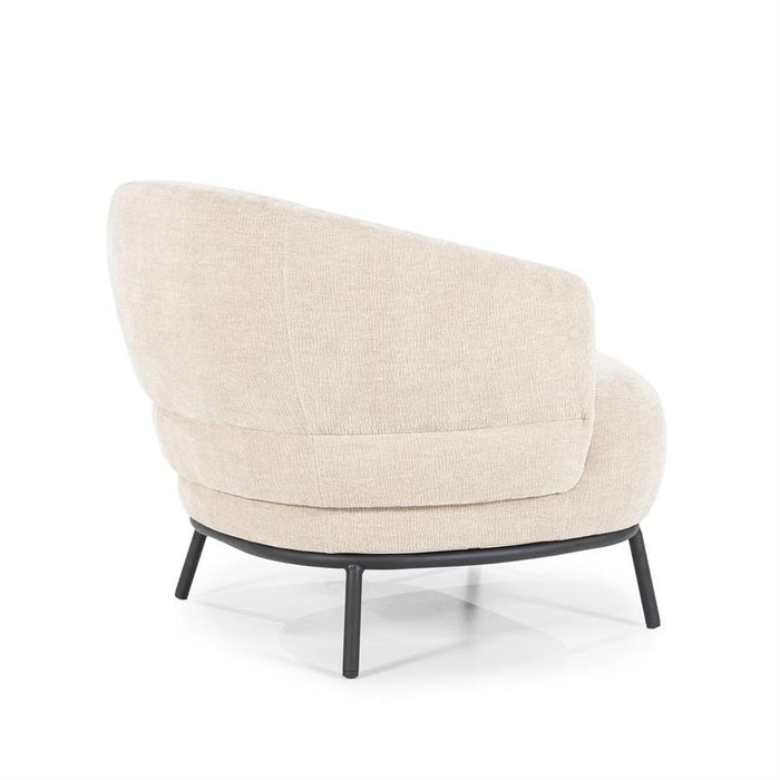 Fauteuil David | Taupe Polyester | Met Armleuning