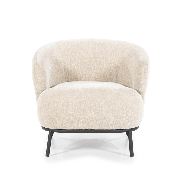 Fauteuil David | Taupe Polyester | Met Armleuning