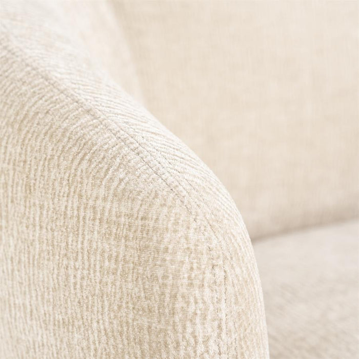 Fauteuil David | Taupe Polyester | Met Armleuning