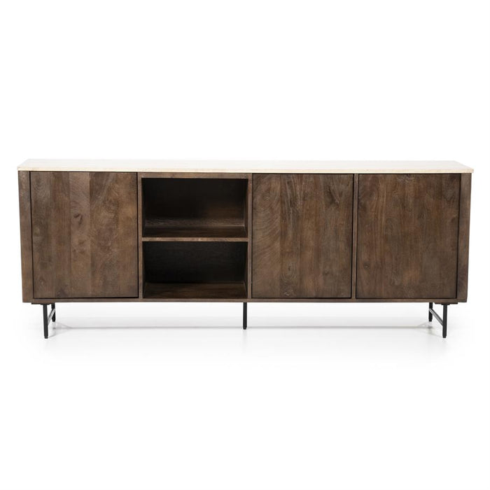 Dressoir Lio | Bruin Travertin