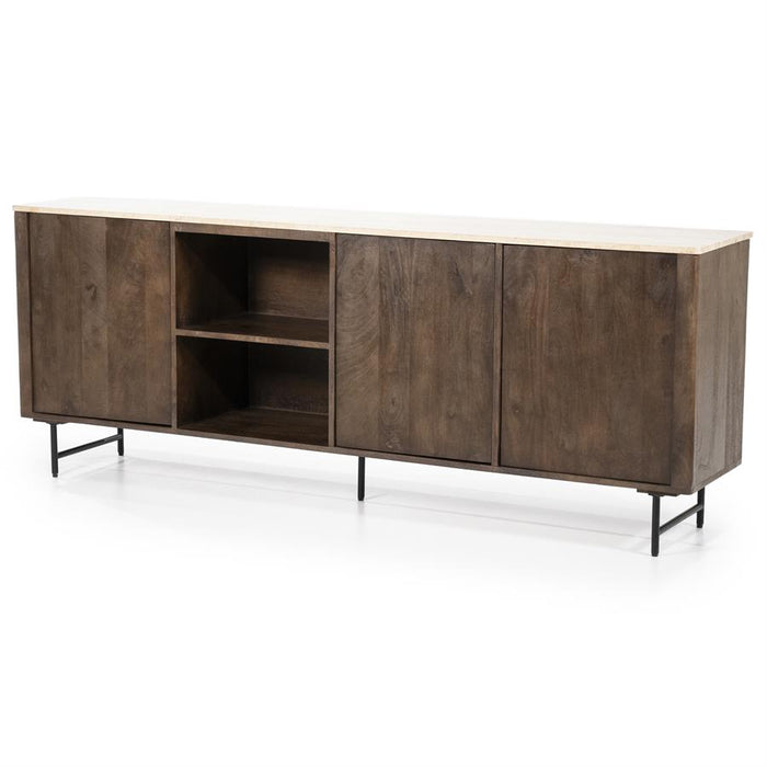 Dressoir Lio | Bruin Travertin