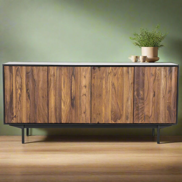 Dressoir Alexander | Bruin Sheeshamhout