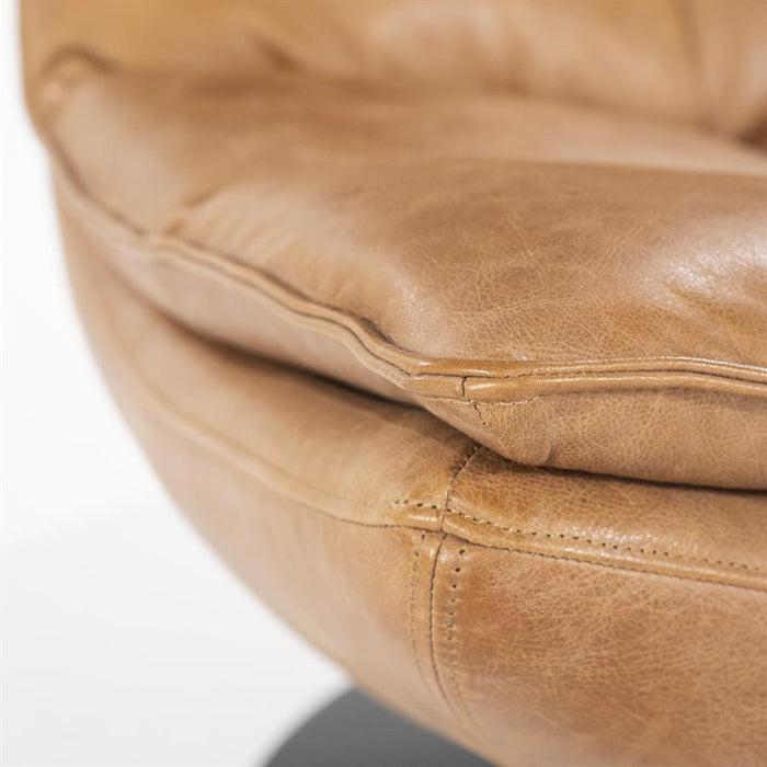 Fauteuil Sven | Bruin Leer