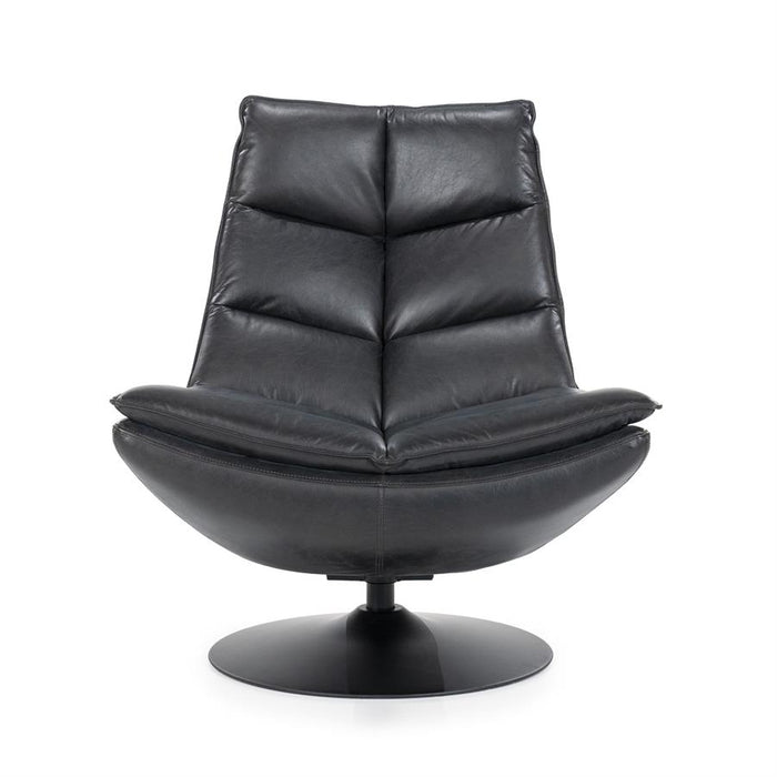 Fauteuil Sven | Zwart Leer