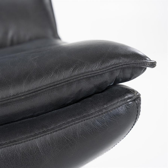 Fauteuil Sven | Zwart Leer