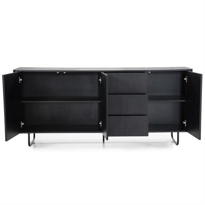 Dressoir James | Zwart Mangohout