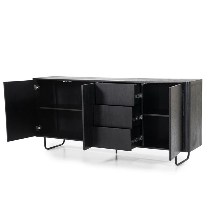 Dressoir James | Zwart Mangohout