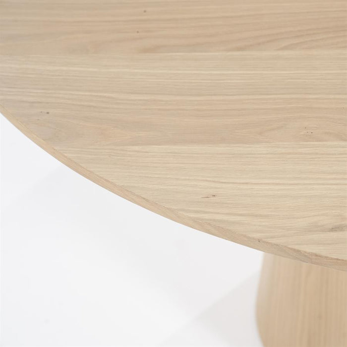 Eettafel Nola | Naturel Eiken Fineer | Rond