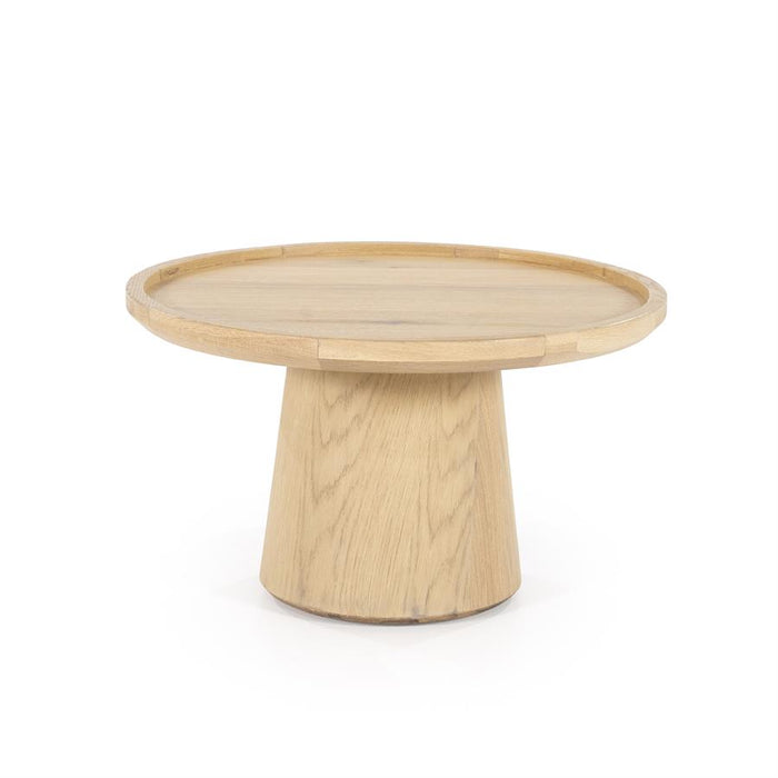 Salontafel Leia | Naturel Eiken Fineer | Ø66 cm | Rond