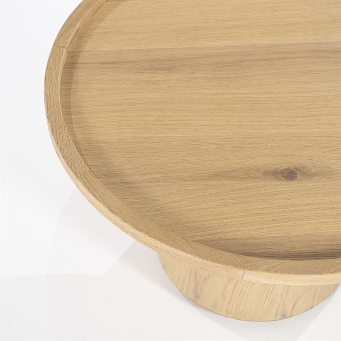 Salontafel Leia | Naturel Eiken Fineer | Ø66 cm | Rond