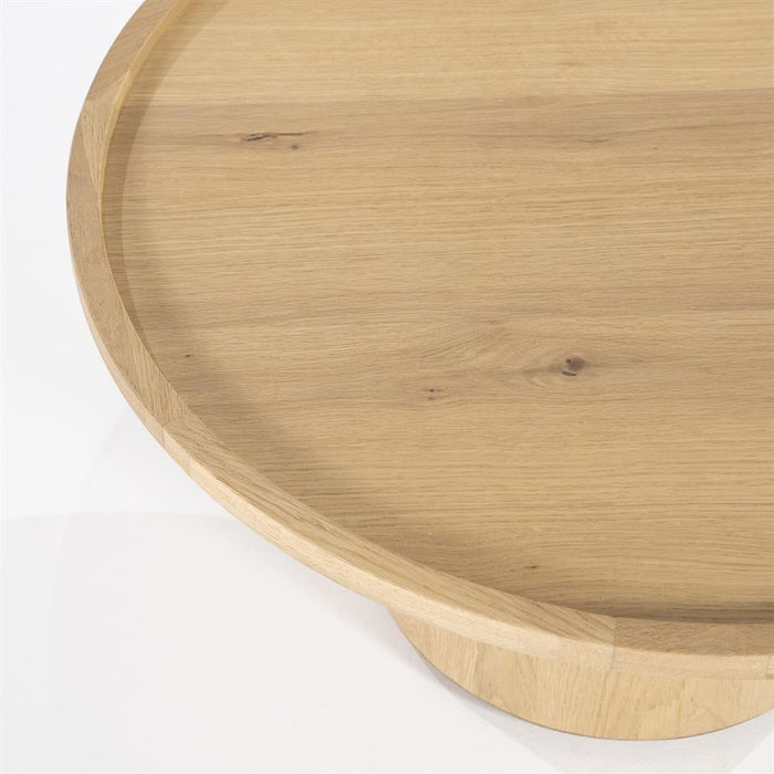 Salontafel Leia | Naturel Eiken Fineer | Ø80 cm | Rond