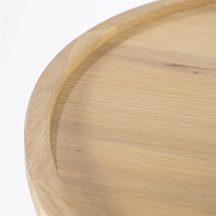 Salontafel Leia | Naturel Eiken Fineer | Ø80 cm | Rond