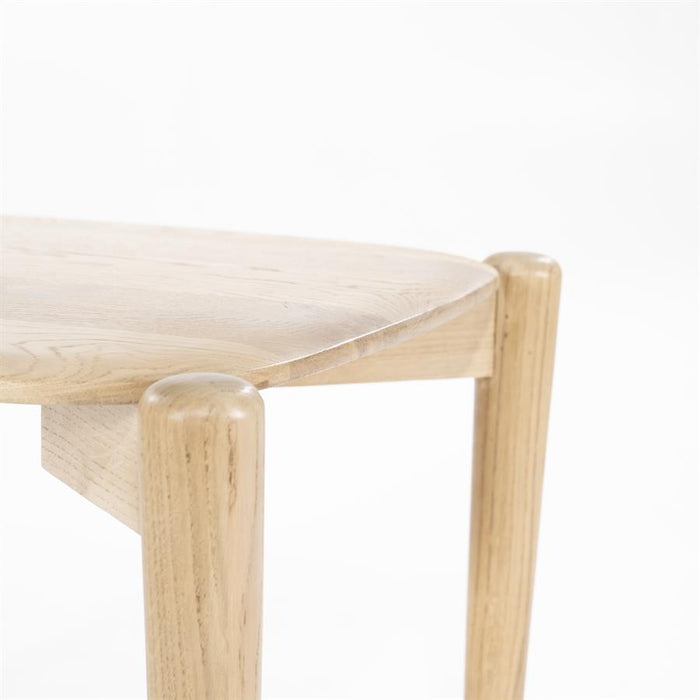 Salontafel Selbu | Naturel Eikenhout | Vierkant | Hoog