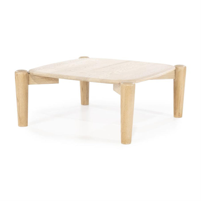 Salontafel Selbu | Naturel Eikenhout | Vierkant | Laag