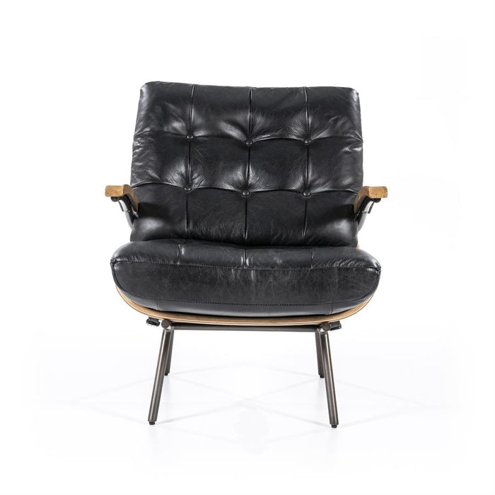 Fauteuil Bastiaan | Zwart Leer