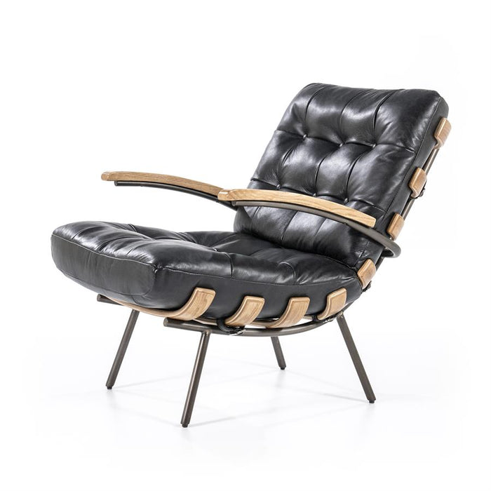 Fauteuil Bastiaan | Zwart Leer