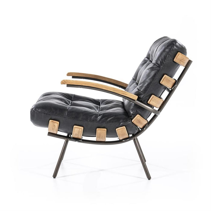 Fauteuil Bastiaan | Zwart Leer