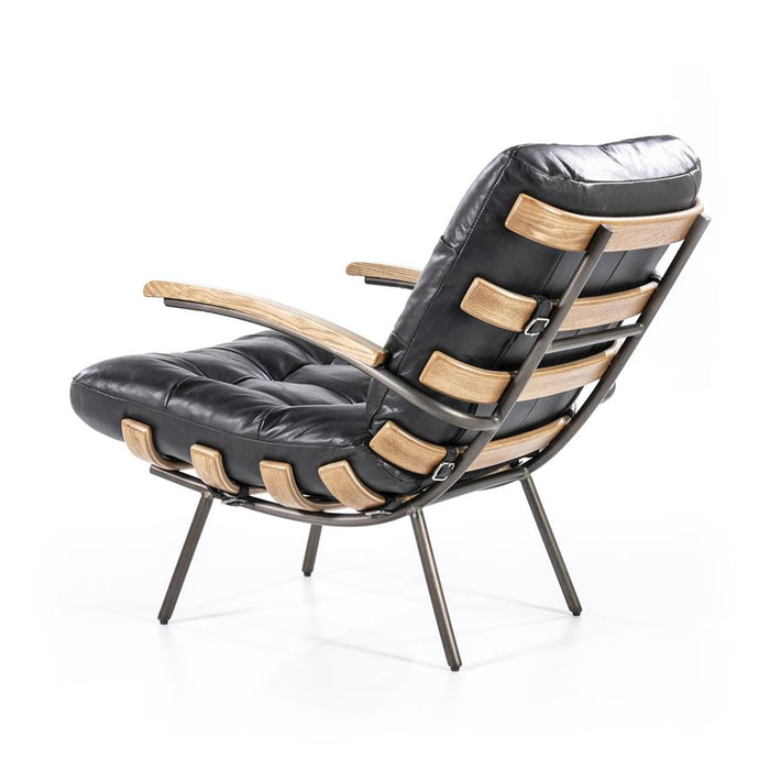 Fauteuil Bastiaan | Zwart Leer