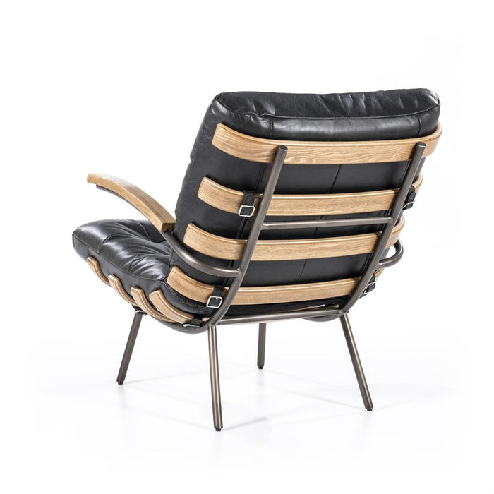 Fauteuil Bastiaan | Zwart Leer