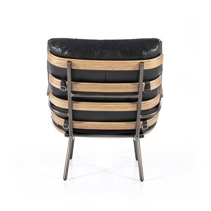 Fauteuil Bastiaan | Zwart Leer