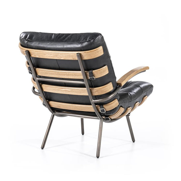 Fauteuil Bastiaan | Zwart Leer