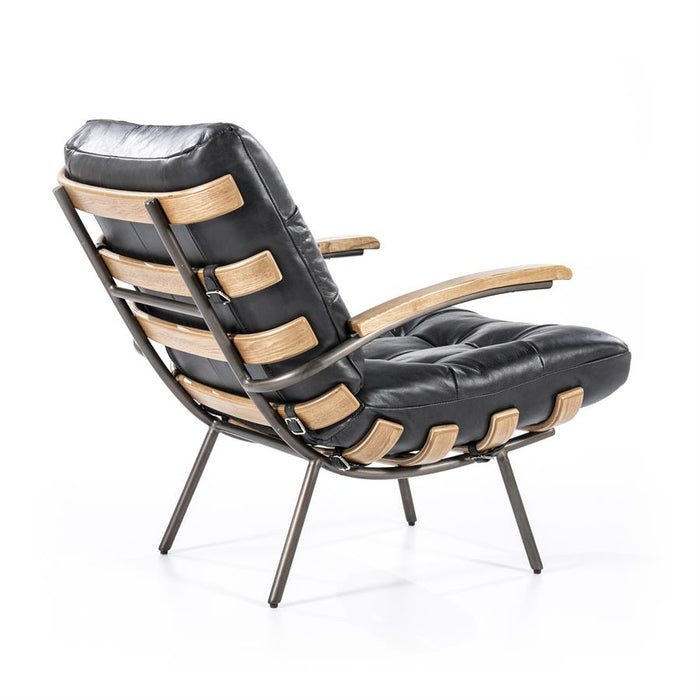 Fauteuil Bastiaan | Zwart Leer