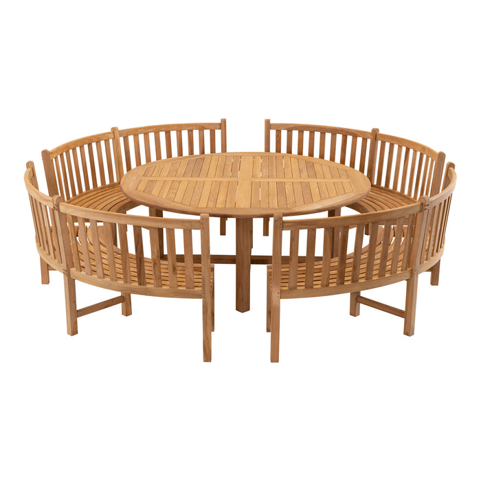 Tuinbank Round | Teak