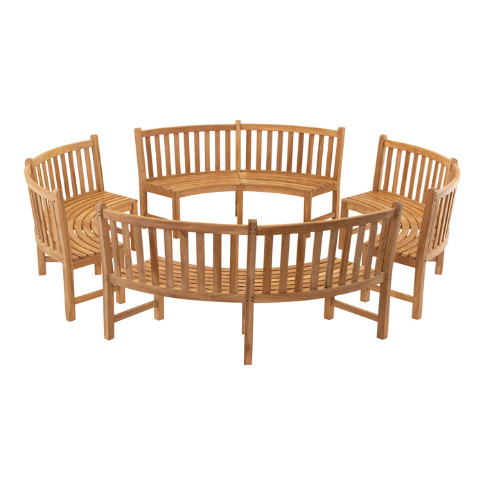 Tuinbank Round | Teak