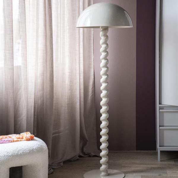 Vloerlamp Luox | Beige Hout