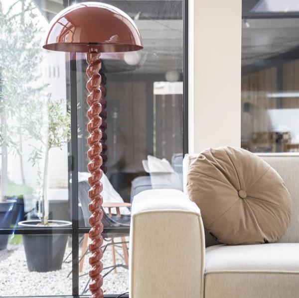 Vloerlamp Luox | Rood Hout