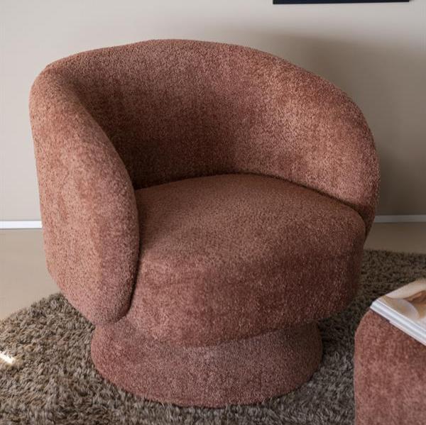 Fauteuil Balou | Bruin Polyester